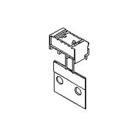 Molex Board Connector, 3 Contact(S), 1 Row(S), Male, Right Angle, 0.098 Inch Pitch, Solder Terminal, 534260390